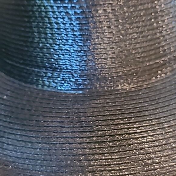 Dobbs  of New York sz 8 black straw Fedora hat. NWT - Picture 7 of 7